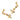 jungle ivy earstik - gold earring