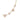 ted baker petia: painted flower necklace gold tone, light pink & pearl