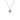 ted baker crastel: crystal pendant necklace silver tone, light blue crystal