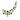 ted baker periela: pebble stone necklace gold tone, green