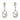 Silver Children Of Lir Drop Earrings | Children Of Lir