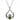 Claddagh Pendant With Green Heart Stone | House of Lor
