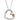 Silver Heart Slider Pendant with Rose Gold Detail | House of Lor