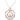 Silver and Rose Gold Claddagh and Trinity Knot Pendant | Celtic Designs