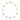 aquaforte mignon necklace with multicolour artificial stones