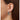 chiara ferragni emerald earrings emerald cut 7*5mm, size 30mm silver colour