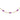 morellato 18k gold plated colori summer  anklet lil bead 23+5cm